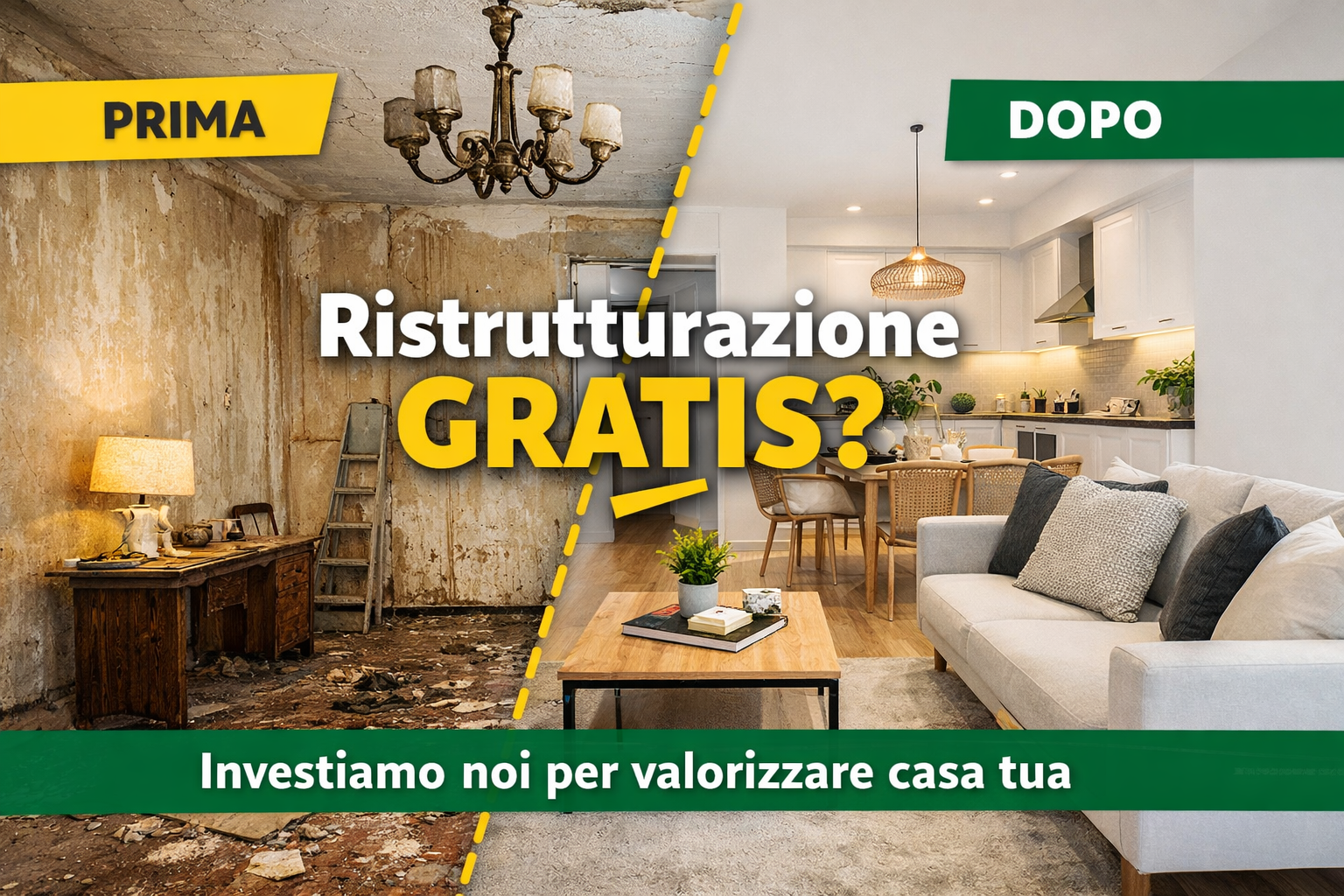 Ristrutturare casa gratis: realtà o marketing? Il vero modello di valorizzazione immobiliare